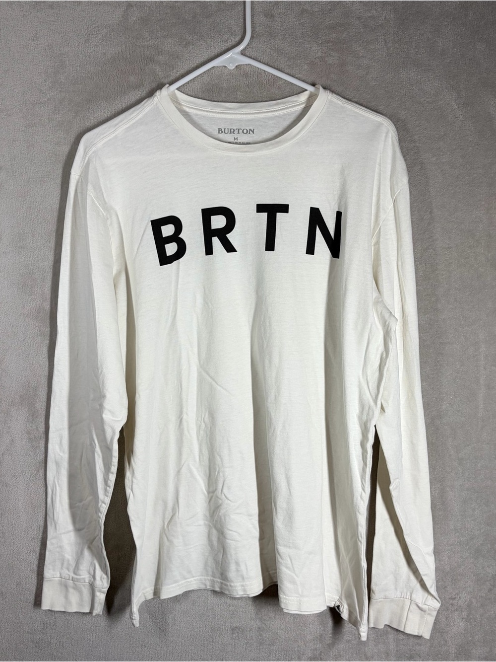 Burton BRTN Graphic Long-sleeve T-shirt Men’s M White Casual Athletic Sporty